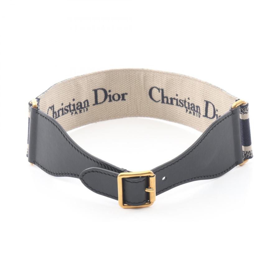DIOR ディオール　キャンバス　ベルト　エンブロイダリー　新品未使用 ディオール エンブロイダリー ブランドオフ Dior キャンバス ベルト