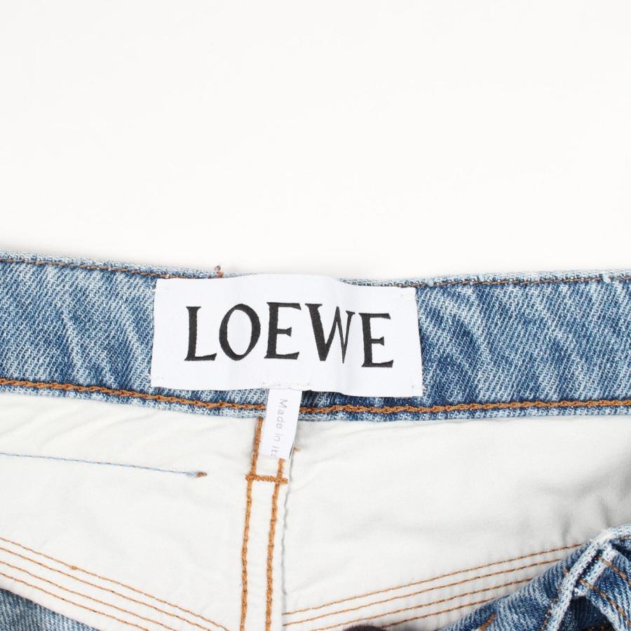 LOEWE（ロエベ） ストレートレッグ ウォッシュドデニム ボタンフライ