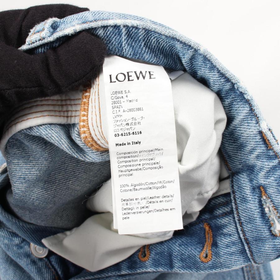 LOEWE（ロエベ） ストレートレッグ ウォッシュドデニム ボタンフライ