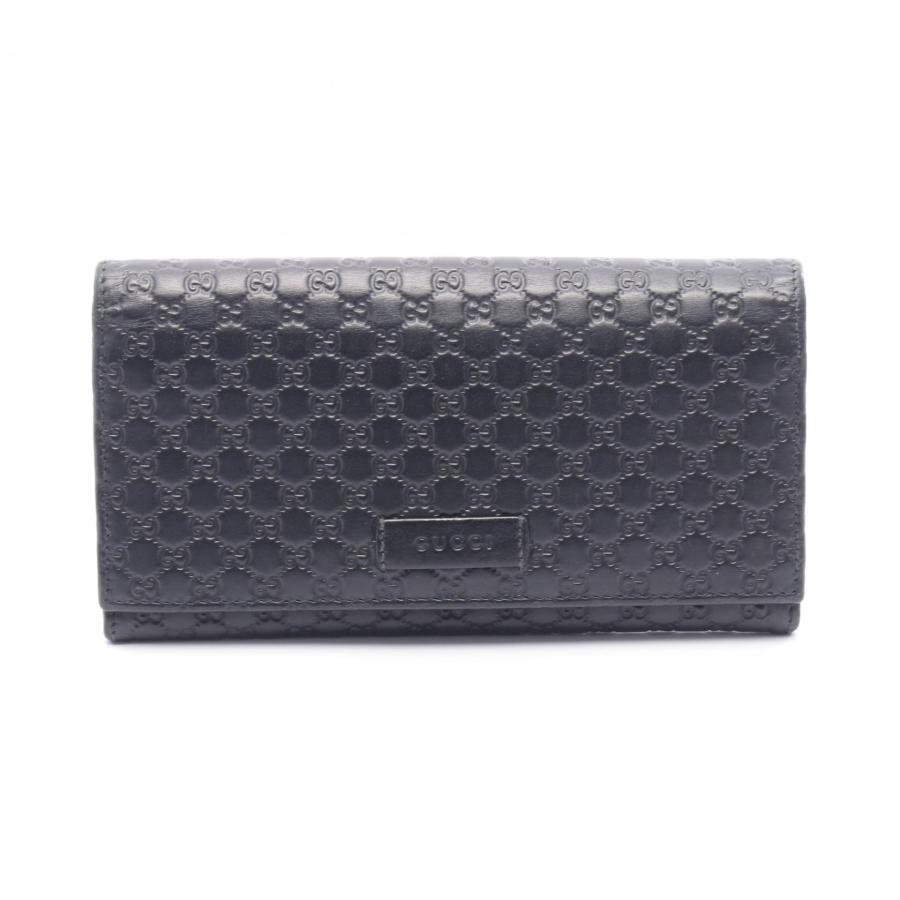 GUCCI（グッチ） マイクログッチシマ ブランドオフ レザー 二つ折り長