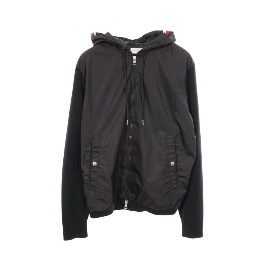 MONCLER ニット ナイロン パーカー MONCLER（モンクレール） ニット切替 ジップアップパーカー ブランド
