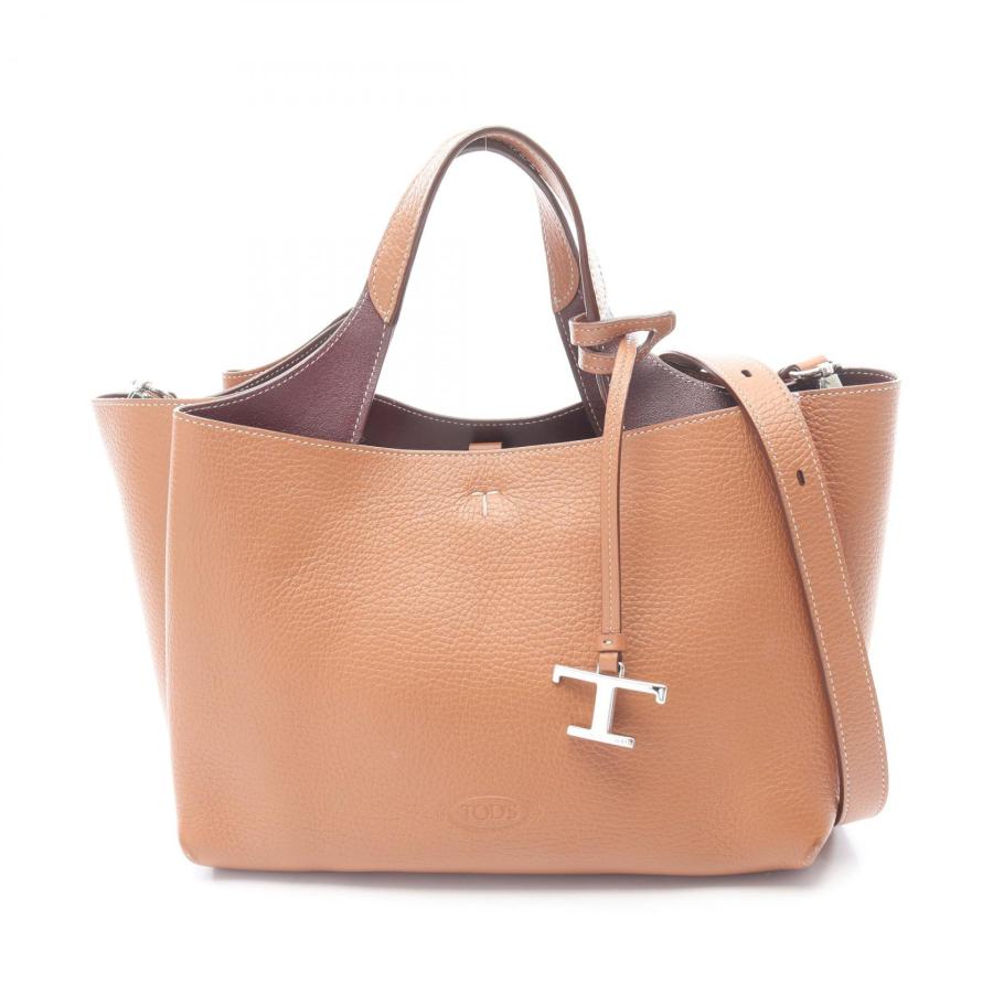 爆買 トッズ Tタイムレス ミニ 2WAY ブランドオフ TOD'S レザー