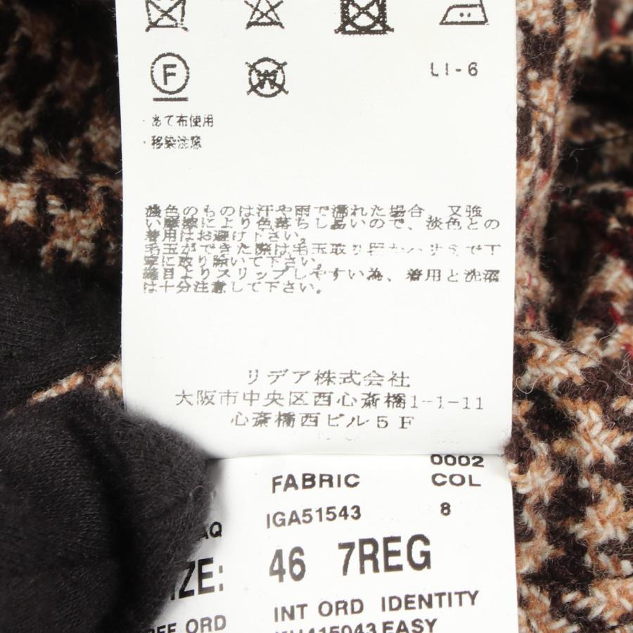 定価約14万 極美品 LARDINI×CERRUTI 3B段返 テーラードJK LARDINI（ラルディーニ） 千鳥格子柄 ブランドオフ ウール テーラード
