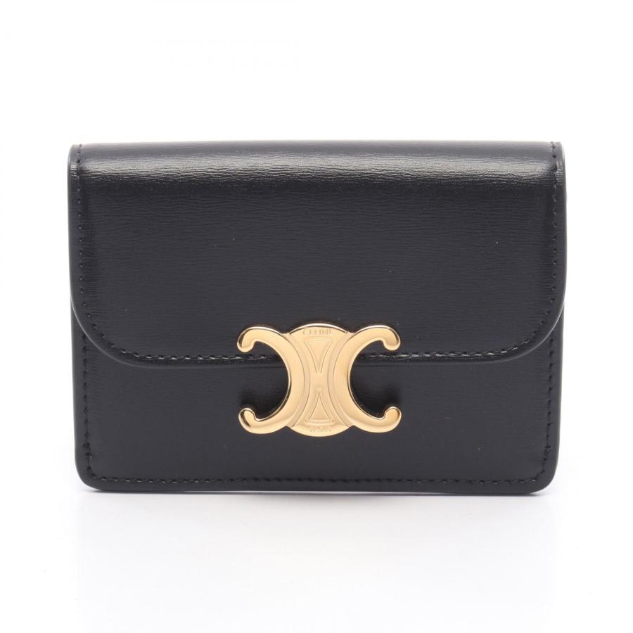 CELINE（セリーヌ） トリオンフ ブランドオフ レザー カードケース