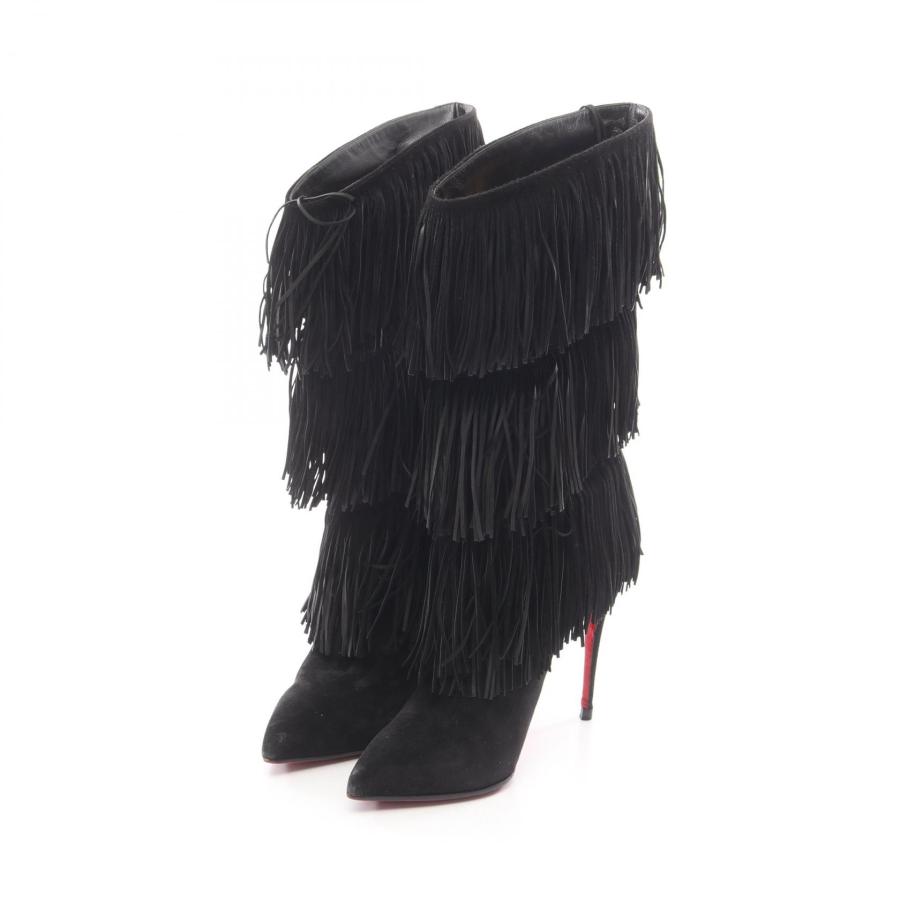ChristianLouboutin ルブタン フリンジ スウェード ブーツ Christian Louboutin（クリスチャンルブタン） フリンジ ブランドオフ