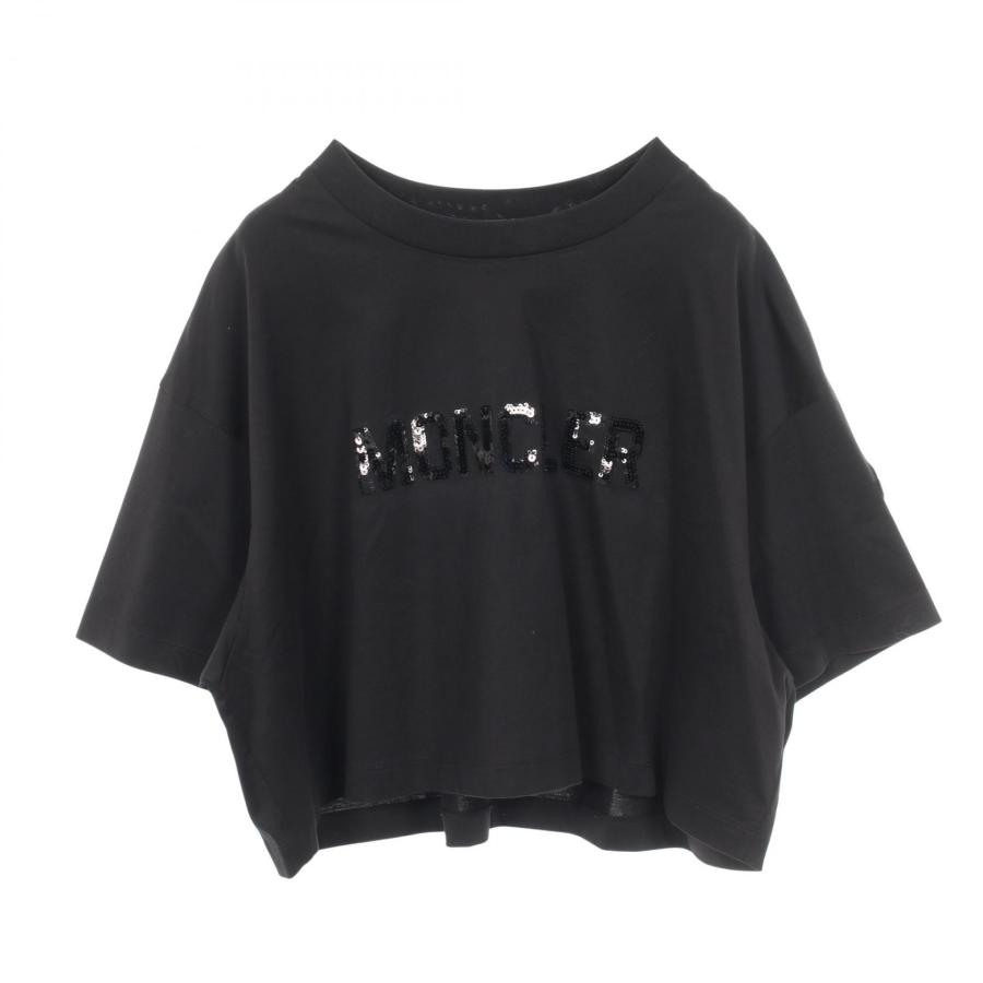 MONCLER（モンクレール） スパンコールロゴ クロップド ブランドオフ 