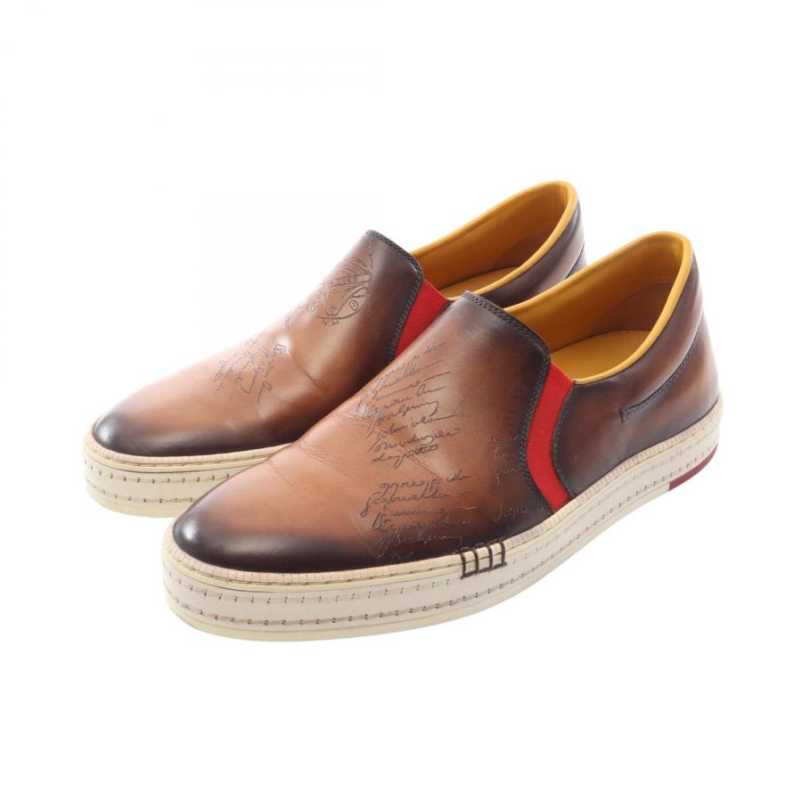 ベルルッティ プレイタイム ブランドオフ Berluti レザー スリッポン 