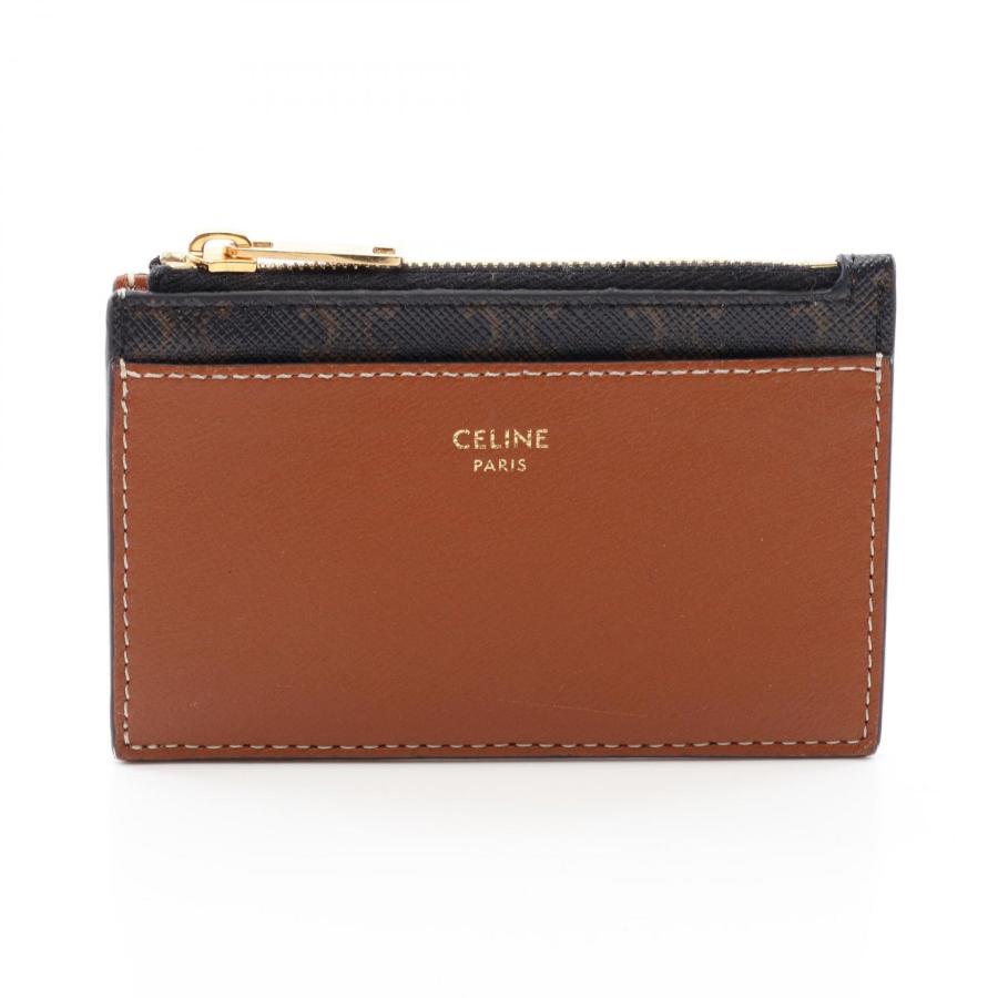 CELINE（セリーヌ） トリオンフ ブランドオフ レザー カードケース