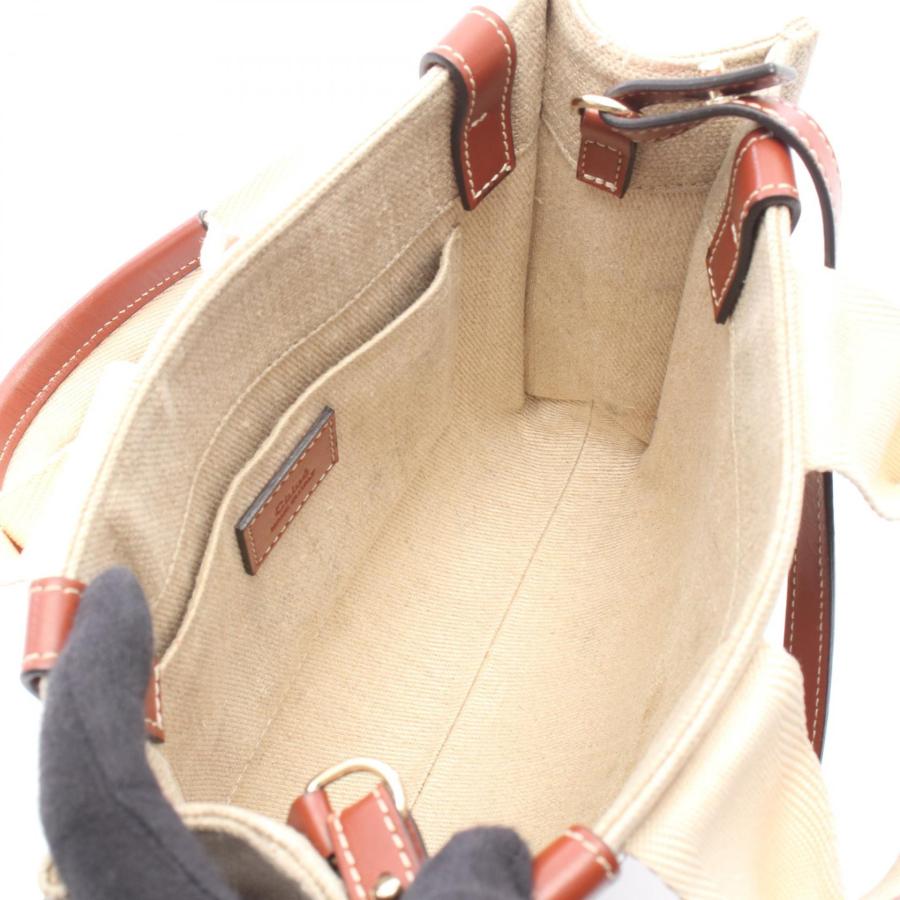 Chloe 2wayウッディスモール ハンドバッグ リネン クロエ Chloe（クロエ） WOODY ウッディ スモール 2WAY ブランドオフ