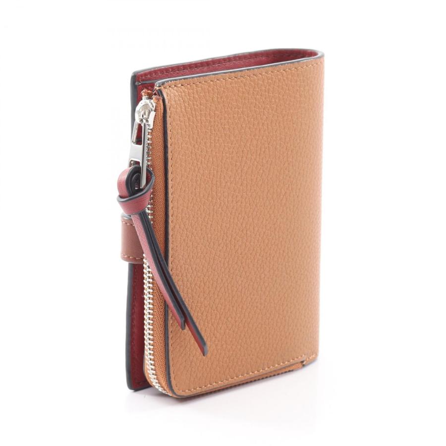 【極美品✨️】LOEWEバイフォールドウォレット アナグラム 2つ折り財布 レザー LOEWE（ロエベ） スリム ジップ バイフォールド ウォレット ブランド