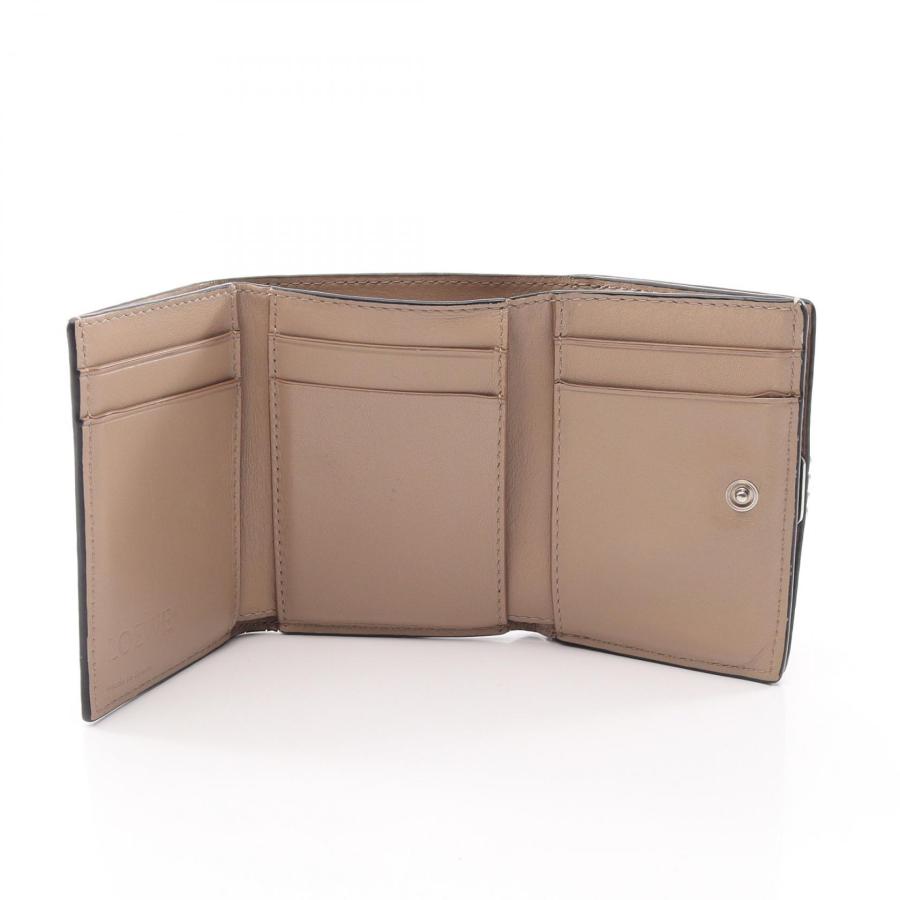 LOEWE（ロエベ） アナグラム トライフォールド ブランドオフ レザー 三