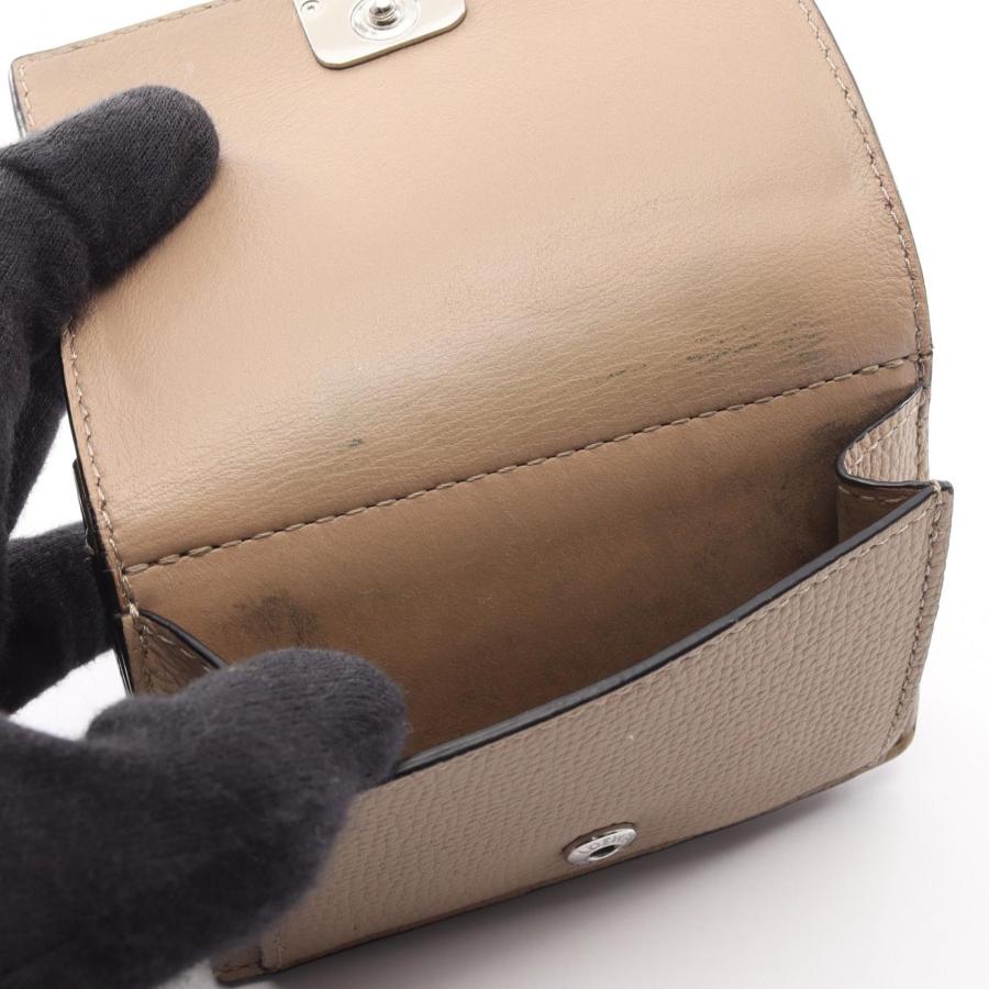 LOEWE（ロエベ） アナグラム トライフォールド ブランドオフ レザー 三