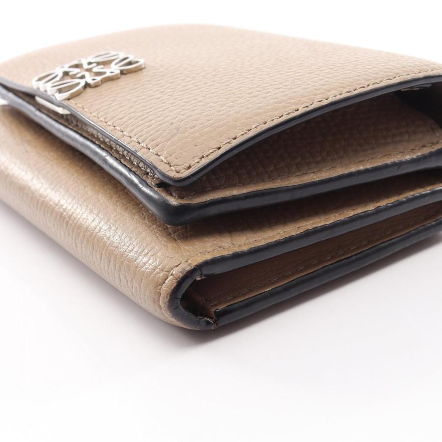 LOEWE（ロエベ） アナグラム トライフォールド ブランドオフ レザー 三