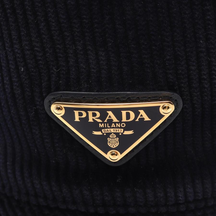 PRADA（プラダ） 三角プレート コーデュロイ バケット ブランドオフ