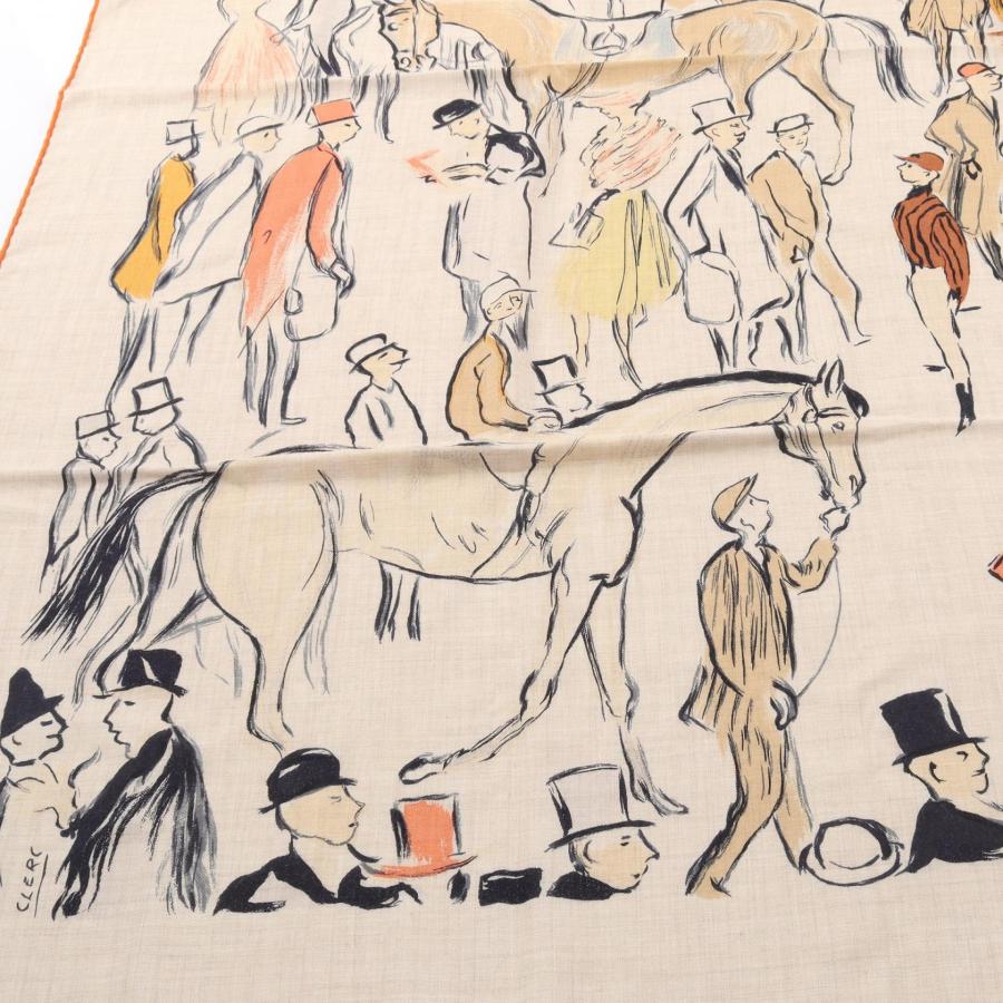 HERMES カレ スカーフ 140 パドック 現行モデル HERMES（エルメス） カレジェアン カレ140 Paddock ブランドオフ