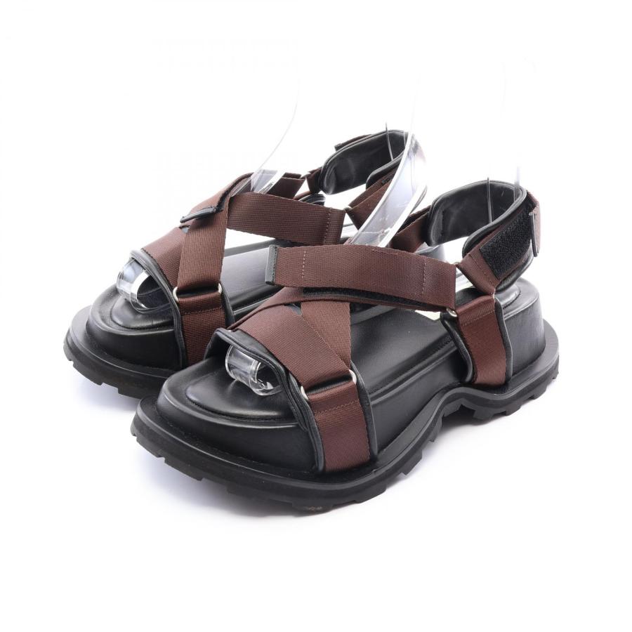 【超美品】JIL SANDER クロスオーバーストラップパッド サンダル JIL SANDER（ジルサンダー） クロスストラップ ブランドオフ その他