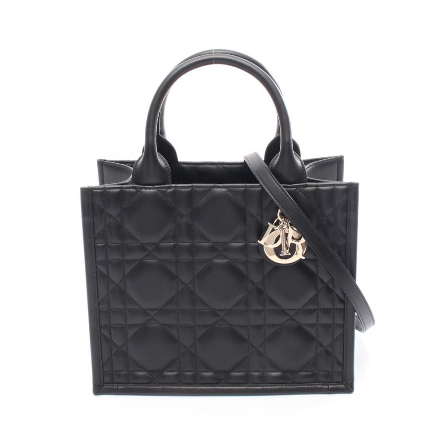 【未使用級】DIOR ブックトート スモール レザー キャンバス ブラック 黒 ディオール BOOK TOTE ブックトート スモール ブランドオフ Dior