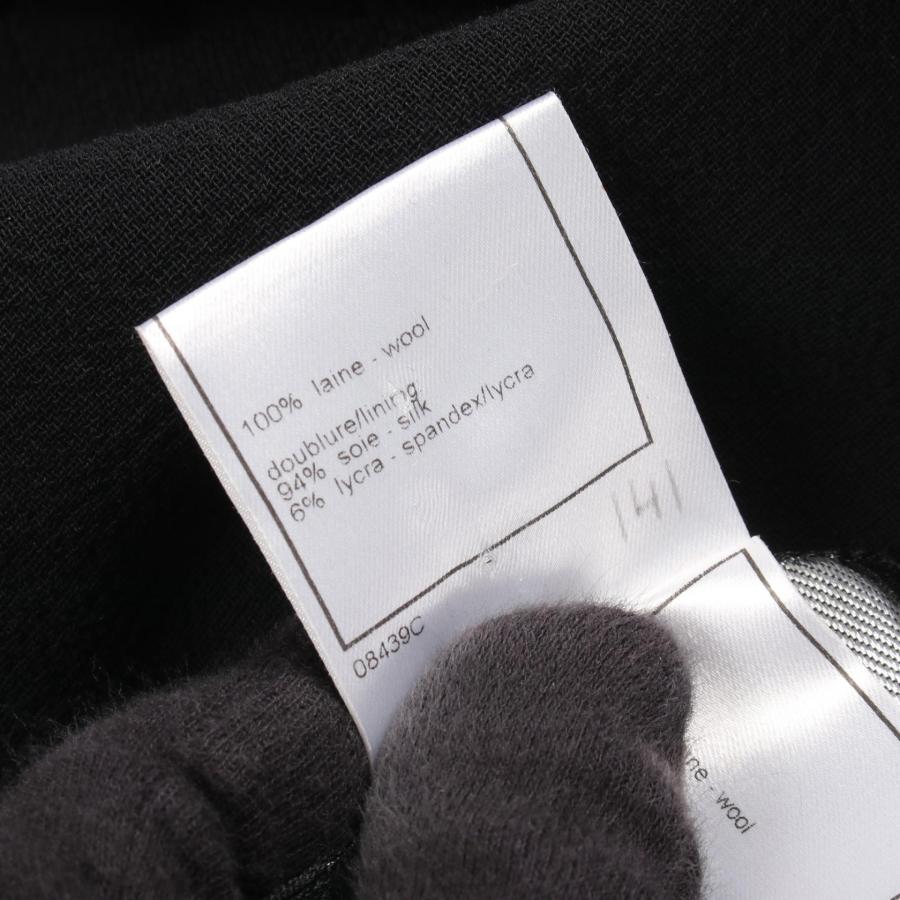 シャネル ココマークボタン ノーカラージャケット スカート ブランドオフ CHANEL ウール セットアップ ウール 中古 レディース_4