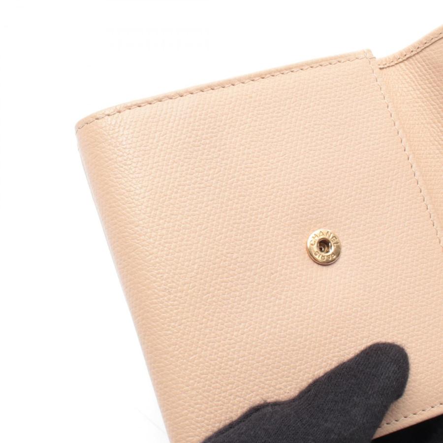 CHANEL（シャネル） ココボタン ブランドオフ レザー 三つ折り財布