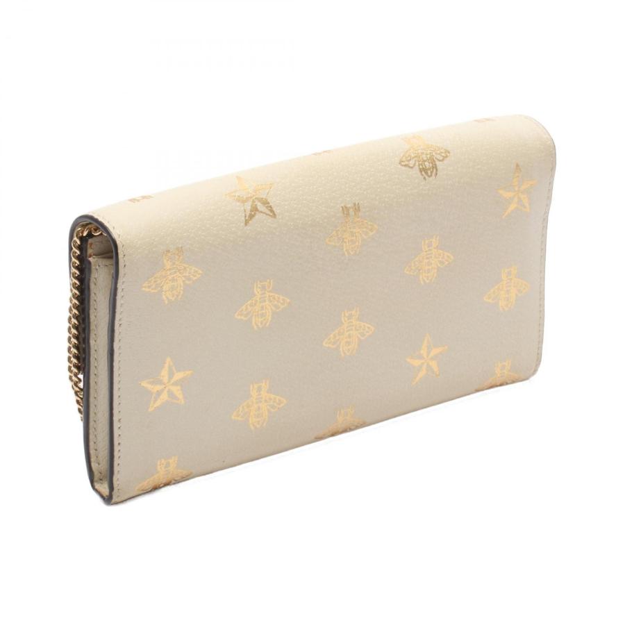 GUCCI（グッチ） パドロック ビー スター ブランドオフ レザー 二 