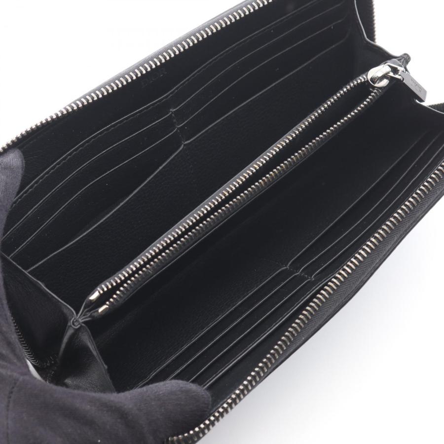 【未使用に近い】Dior CDアイコン ロングジップウォレット 長財布 黒 爆買 ディオール CD Icon ロングジップウォレット ブランドオフ Dior