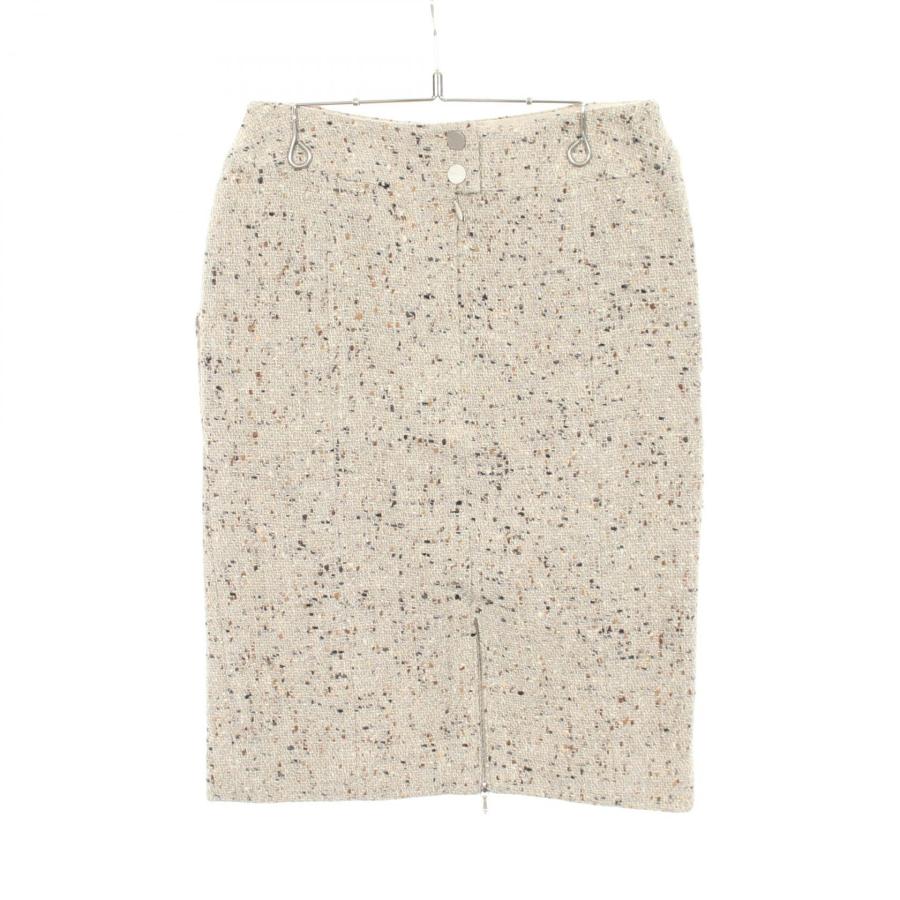 シャネル 99A ツイード ブランドオフ CHANEL ウール スカート シルク 中古 レディースの画像