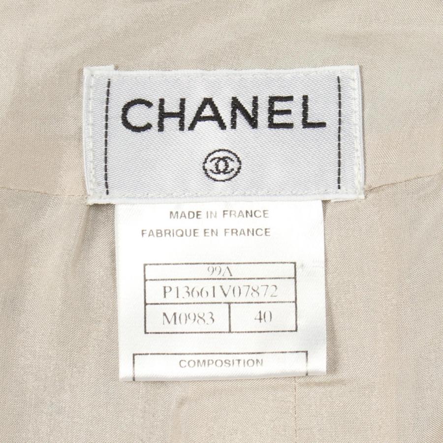 シャネル 99A ツイード ブランドオフ CHANEL ウール スカート シルク 中古 レディースの画像