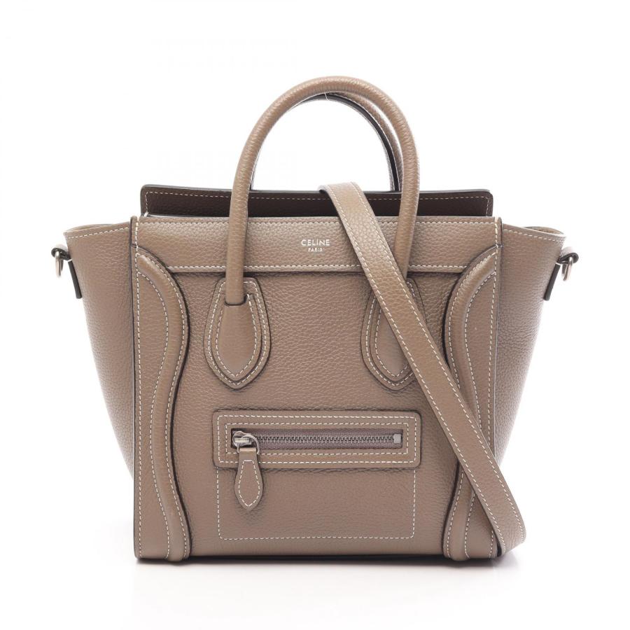 CELINE（旧ロゴ） セリーヌ ラゲージ ナノショッパー スリ CELINE（セリーヌ） ラゲージ ナノショッパー 2WAY ブランドオフ