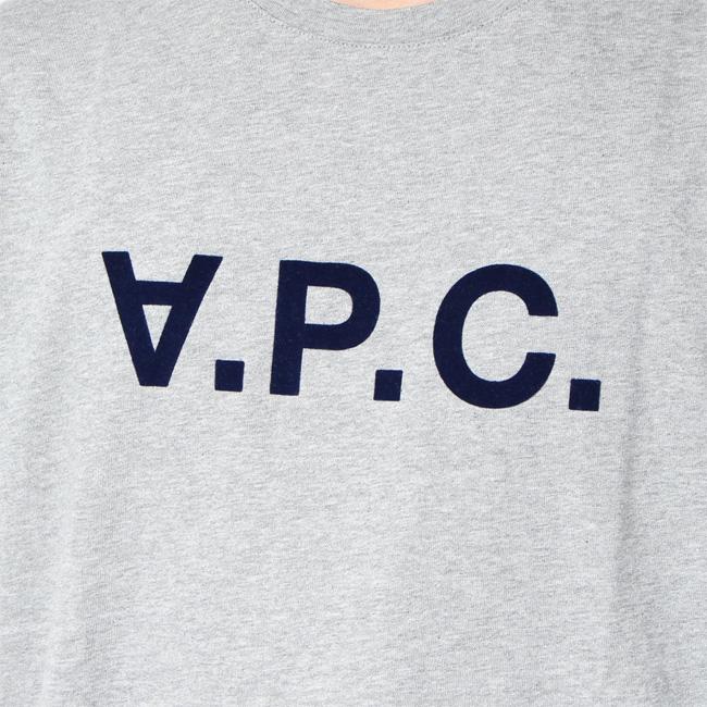 アーペーセー APC A.P.C. Tシャツ メンズ VPC COLOR H PLB GRIS CLAIR 