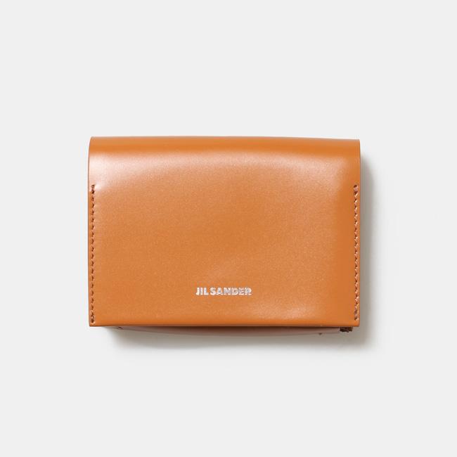 出荷 美品 JIL SANDER ジル サンダー財布 ブラウン leadcrossing.com