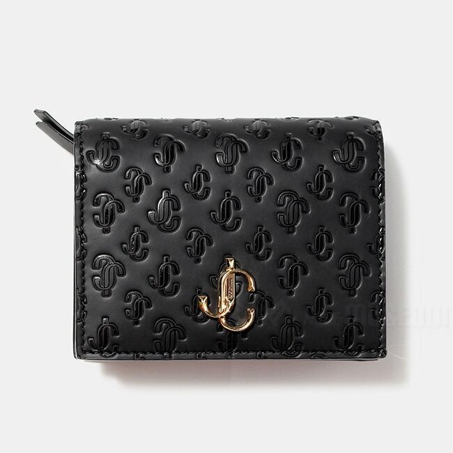 JIMMY CHOO ジミーチュウ レディース 財布 二つ折り ブラック 黒 HANNE