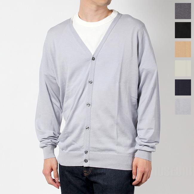 John Smedley ジョンスメドレー Vネック カーディガン トップス メンズ 大好評です
