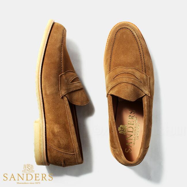 【超安い】  革靴 メンズ SANDERS サンダース ビジネスシューズ 1960TS ブラウン LOAFER PENNY LOUIS ビジネスシューズ