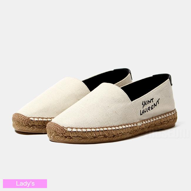SAINT LAURENT サンローラン レディース 靴 スリッポン エンブロイ 