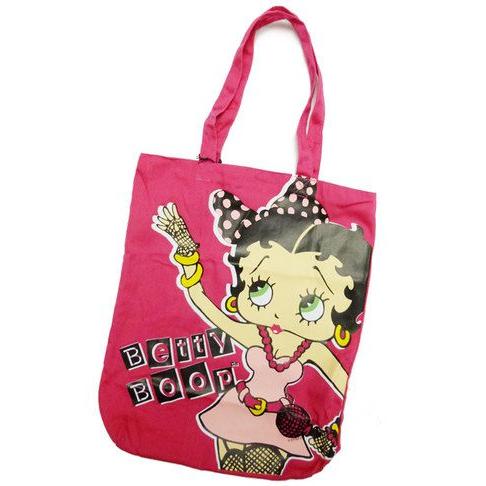 Betty Boop ベティちゃん【ピンク】 トートバッグ・エコバッグ レター