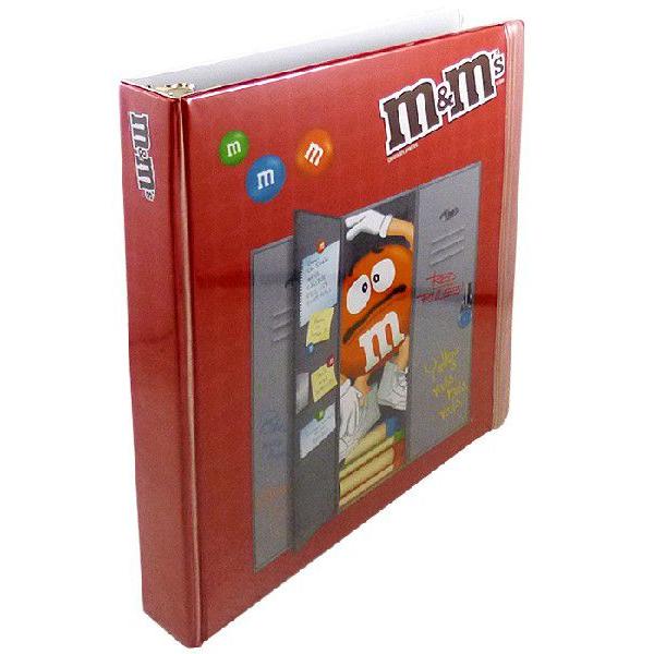 希少✨ タグ付き m&m's 3穴リング バインダー ファイル m&m エムアンドエムズ 3穴リングファイル スクール バインダー