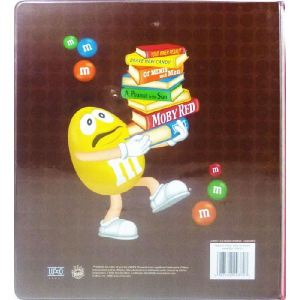 希少✨ タグ付き m&m's 3穴リング バインダー ファイル m&m's エムアンドエムズ 3穴リング ファイル バインダー 3 輸入