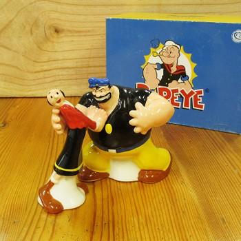 ◎【POPEYE ポパイ】 ソルト＆ペッパー 陶器製『オリーブ＆ブルート