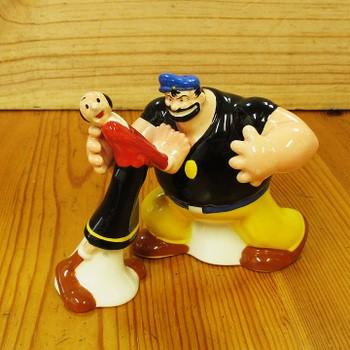 ◎【POPEYE ポパイ】 ソルト＆ペッパー 陶器製『オリーブ＆ブルート