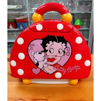 ◎【Betty Boop ベティちゃん】 陶器製クッキージャー【ハンドバッグ