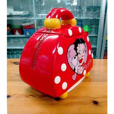 ◎【Betty Boop ベティちゃん】 陶器製クッキージャー【ハンドバッグ