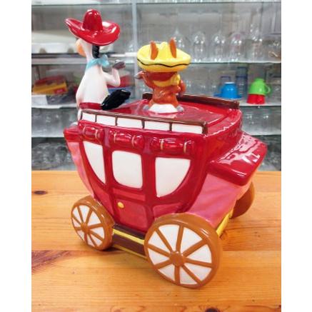 早射ちマック Quick Draw McGraw クッキージャー 陶器製 馬車 早射ちマック Quick Draw McGraw クッキージャー 陶器製 馬車