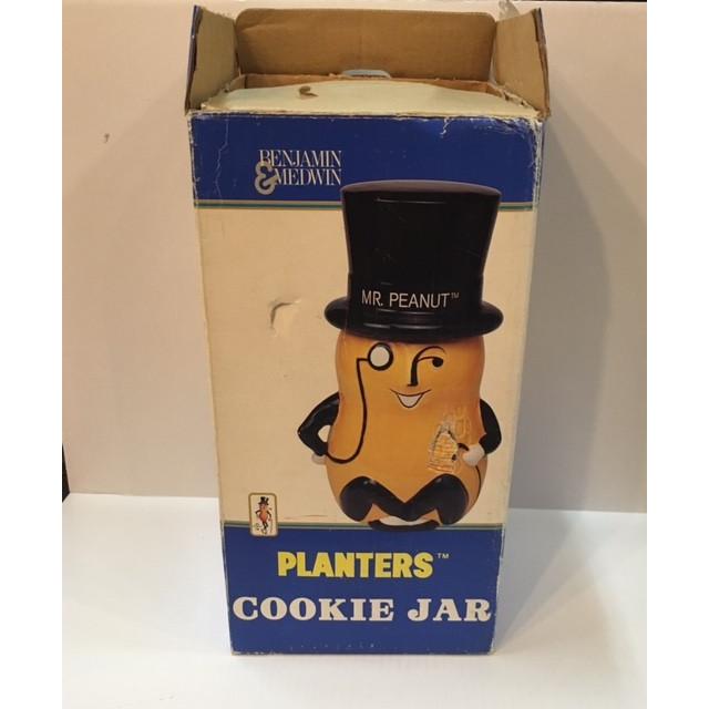 ミスターピーナッツ MR. PEANUTクッキージャー陶器製 【企業 ミスターピーナッツ MR. PEANUTクッキージャー陶器製 【企業