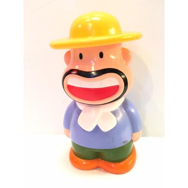 【アンティーク】Meiji CMらんど カールおじさん サンタコス ソフビ人形 明治製菓 カールおじさん ソフビ人形 貯金箱 15．6cm 当時