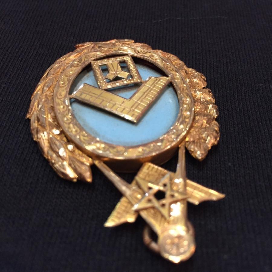 フリーメイソン　　アンティーク雑貨　ペンダントトップ フリーメイソン Freemason ペンダントトップ 10K : アンティーク