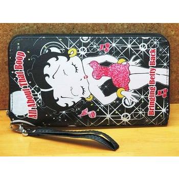 ihomi. 長財布 ベティちゃん 本革 Betty Boop タトゥー柄 【Betty Boop