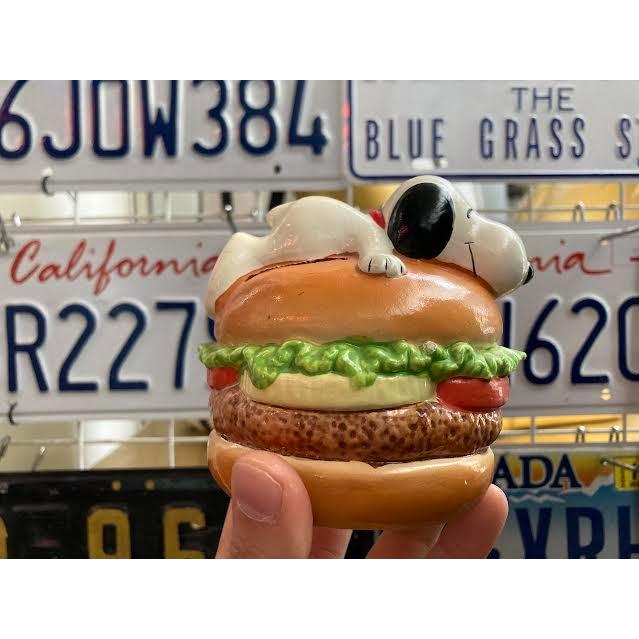 スヌーピー バンク 貯金箱 ハンバーガー 陶器 ビンテージ Snoopy スヌーピー バンク 貯金箱 ハンバーガー 陶器 ビンテージ Snoopy