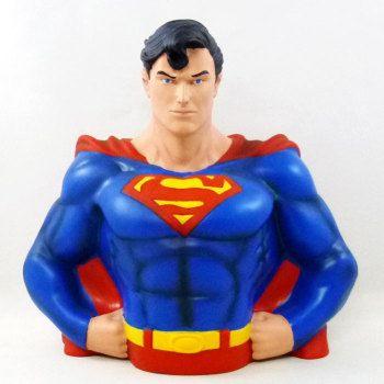 スーパーマン貯金箱 SUPERMAN スーパーマン バストバンク 貯金箱 : アンティーク