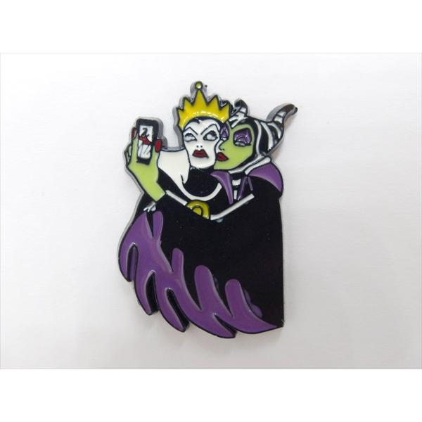 ピンバッジ/pin badge】Disney Villains マレフィセント&女王 ピンズ 