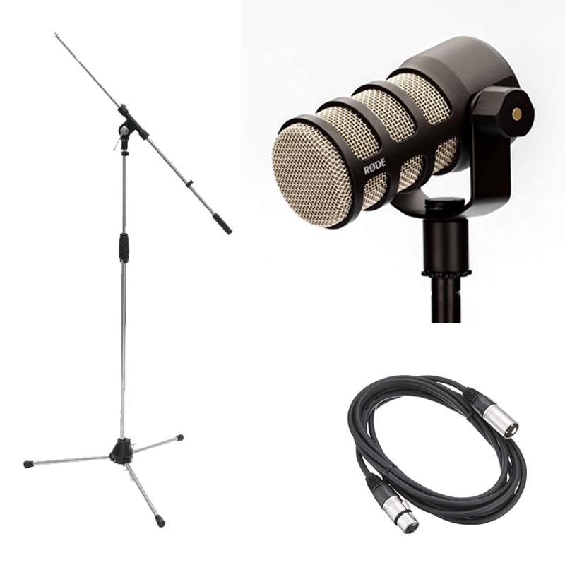 RODE ポッドキャスト ダイナミックマイク PODMIC + MS09C ブーム